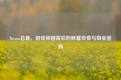 Steam总裁，游戏帝国背后的财富传奇与商业密码