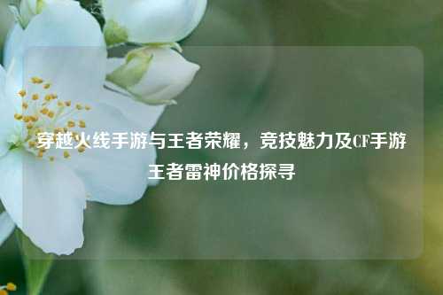 穿越火线手游与王者荣耀，竞技魅力及CF手游王者雷神价格探寻