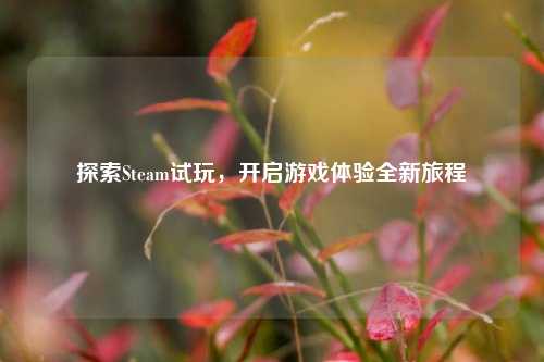 探索Steam试玩，开启游戏体验全新旅程