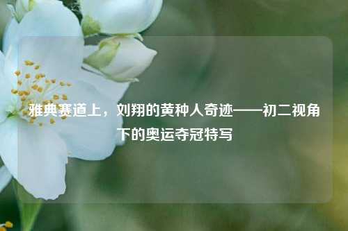 雅典赛道上,刘翔的黄种人奇迹——初二视角下的奥运夺冠特写