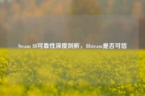 Steam 88可靠性深度剖析，88steam是否可信