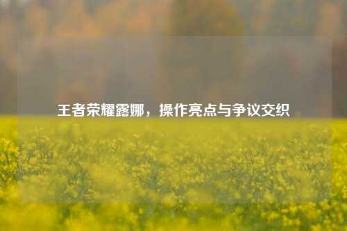 王者荣耀露娜，操作亮点与争议交织