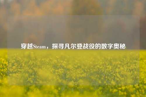 穿越Steam，探寻凡尔登战役的数字奥秘