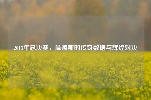 2013年总决赛，詹姆斯的传奇数据与辉煌对决
