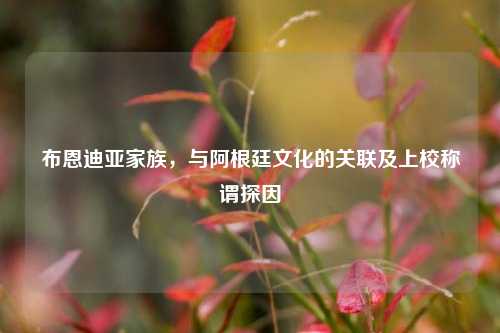 布恩迪亚家族，与阿根廷文化的关联及上校称谓探因