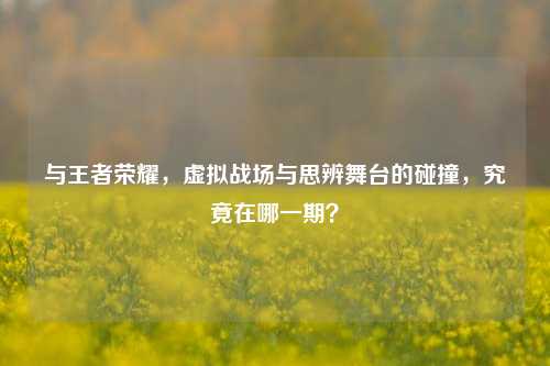 与王者荣耀,虚拟战场与思辨舞台的碰撞,究竟在哪一期?