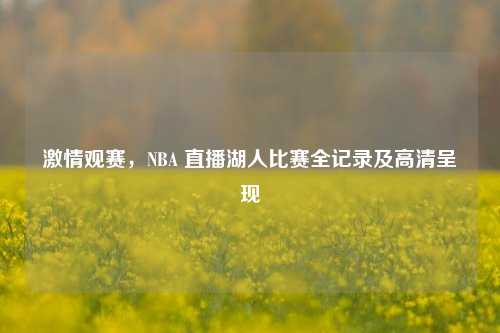 激情观赛，NBA 直播湖人比赛全记录及高清呈现