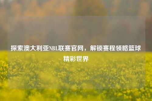 探索澳大利亚NBL联赛官网，解锁赛程领略篮球精彩世界