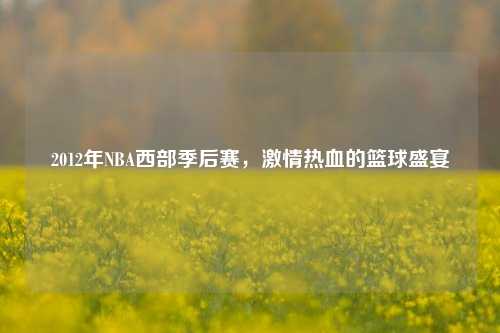 2012年NBA西部季后赛，激情热血的篮球盛宴