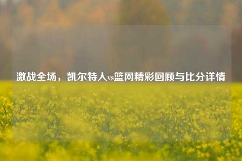 激战全场，凯尔特人vs篮网精彩回顾与比分详情