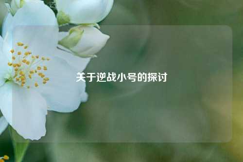 关于逆战小号的探讨