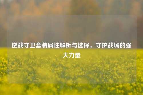 逆战守卫套装属性解析与选择，守护战场的强大力量