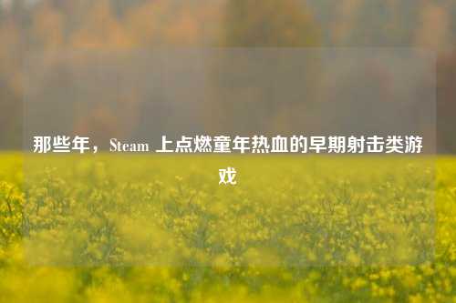 那些年，Steam 上点燃童年热血的早期射击类游戏