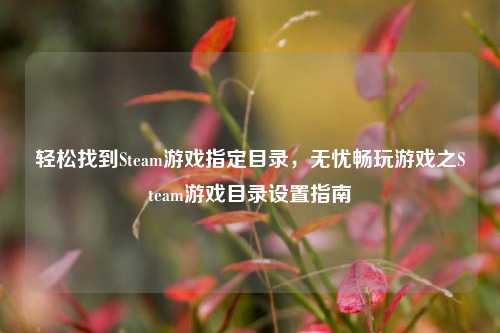 轻松找到Steam游戏指定目录，无忧畅玩游戏之Steam游戏目录设置指南