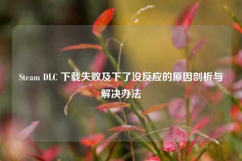 Steam DLC 下载失败及下了没反应的原因剖析与解决办法