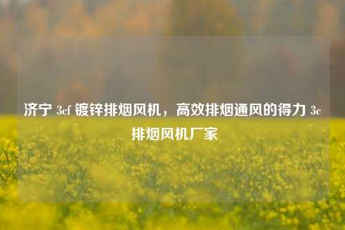 济宁 3cf 镀锌排烟风机，高效排烟通风的得力 3c 排烟风机厂家