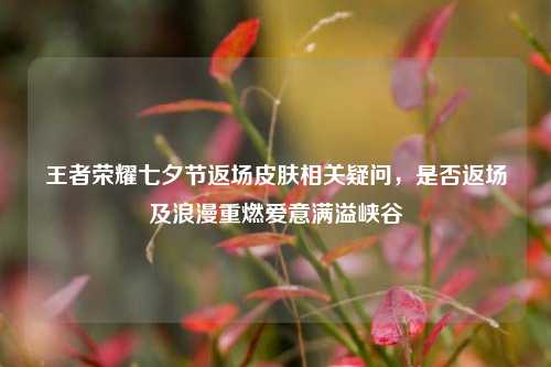王者荣耀七夕节返场皮肤相关疑问，是否返场及浪漫重燃爱意满溢峡谷