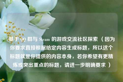 基于 QQ 群与 Steam 的游戏交流社区探索 （因为你要求直接根据给定内容生成标题，所以这个标题就是你提供的内容本身，若你希望有更精炼或突出重点的标题，请进一步明确要求 ）