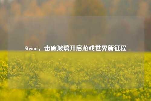 Steam，击破玻璃开启游戏世界新征程