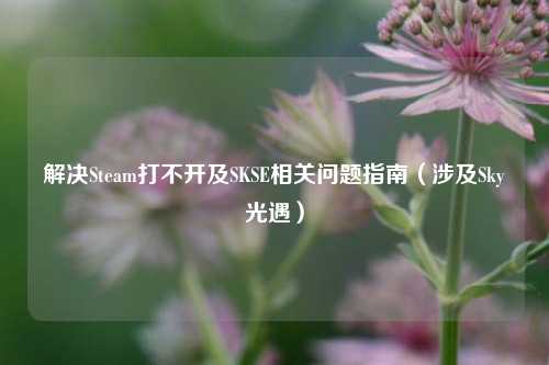 解决Steam打不开及SKSE相关问题指南（涉及Sky光遇）