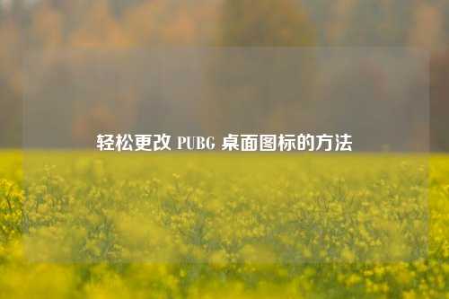 轻松更改 PUBG 桌面图标的方法