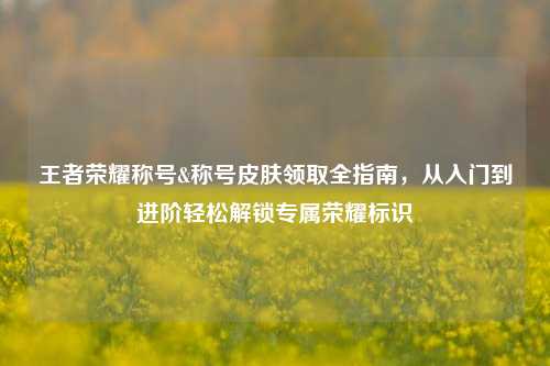 王者荣耀称号&称号皮肤领取全指南,从入门到进阶轻松解锁专属荣耀标识