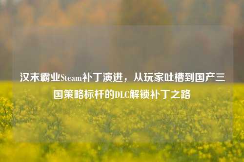 汉末霸业Steam补丁演进，从玩家吐槽到国产三国策略标杆的DLC解锁补丁之路