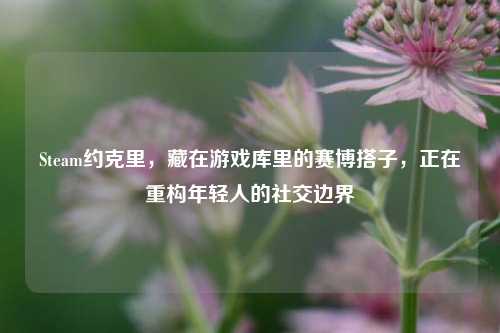 Steam约克里，藏在游戏库里的赛博搭子，正在重构年轻人的社交边界
