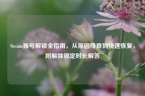 Steam账号解锁全指南，从原因排查到快速恢复，附解除锁定时长解答
