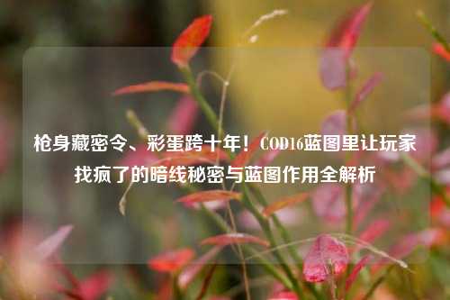 枪身藏密令、彩蛋跨十年！COD16蓝图里让玩家找疯了的暗线秘密与蓝图作用全解析
