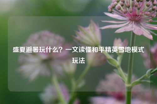 盛夏避暑玩什么？一文读懂和平精英雪地模式玩法