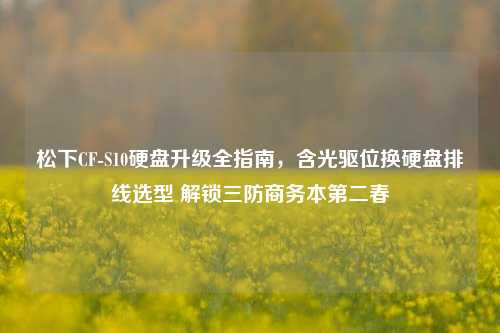 松下CF-S10硬盘升级全指南，含光驱位换硬盘排线选型 解锁三防商务本第二春
