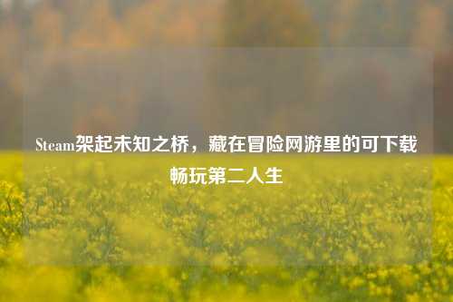 Steam架起未知之桥，藏在冒险网游里的可下载畅玩第二人生