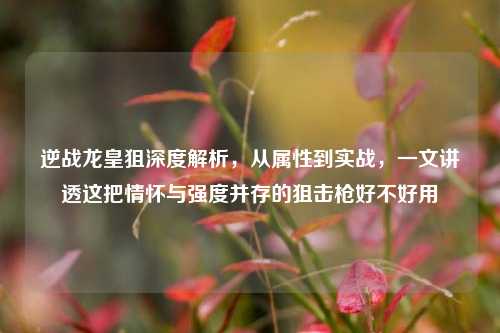 逆战龙皇狙深度解析,从属性到实战,一文讲透这把情怀与强度并存的狙击枪好不好用