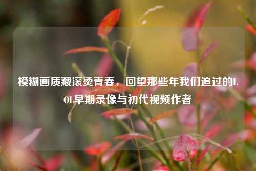 模糊画质藏滚烫青春,回望那些年我们追过的LOL早期录像与初代视频作者