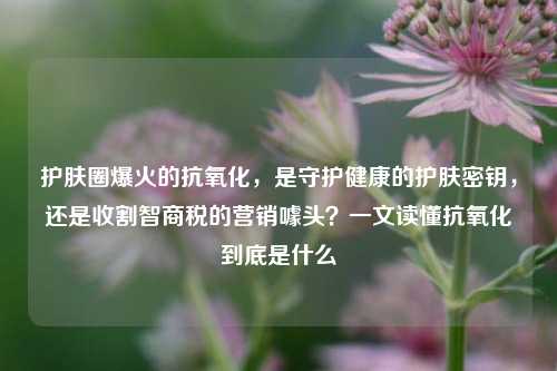 护肤圈爆火的抗氧化,是守护健康的护肤密钥,还是收割智商税的营销噱头?一文读懂抗氧化到底是什么