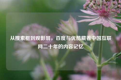 从搜索框到观影屏,百度与优酷藏着中国互联网二十年的内容记忆