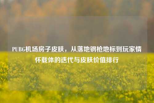 PUBG机场房子皮肤,从落地钢枪地标到玩家情怀载体的迭代与皮肤价值排行