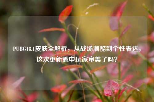 PUBG18.1皮肤全解析，从战场潮酷到个性表达，这次更新戳中玩家审美了吗？