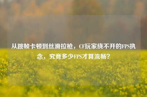 从跳帧卡顿到丝滑拉枪,CF玩家绕不开的FPS执念,究竟多少FPS才算流畅?