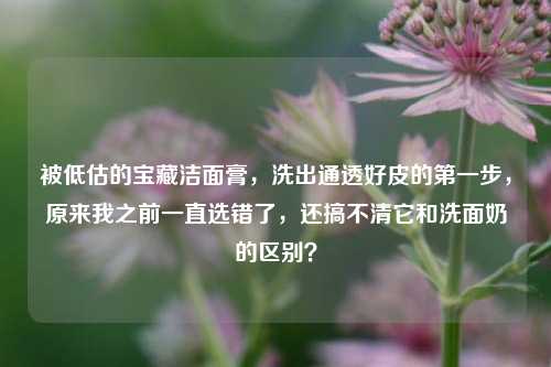 被低估的宝藏洁面膏,洗出通透好皮的第一步,原来我之前一直选错了,还搞不清它和洗面奶的区别?
