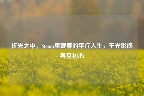 折光之中，Steam里藏着的平行人生，于光影间寻觅初心