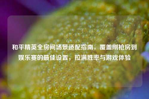 和平精英全房间场景适配指南,覆盖刚枪房到娱乐赛的最佳设置,拉满胜率与游戏体验