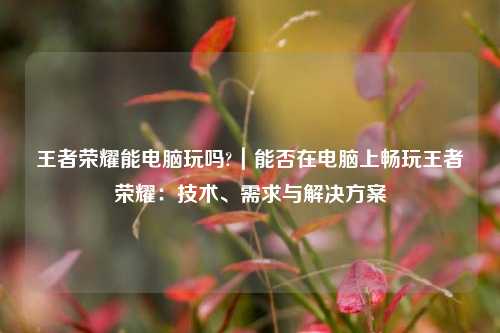 王者荣耀能电脑玩吗?｜能否在电脑上畅玩王者荣耀：技术、需求与解决方案