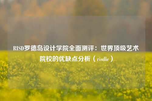 RISD罗德岛设计学院全面测评：世界顶级艺术院校的优缺点分析（risdle）