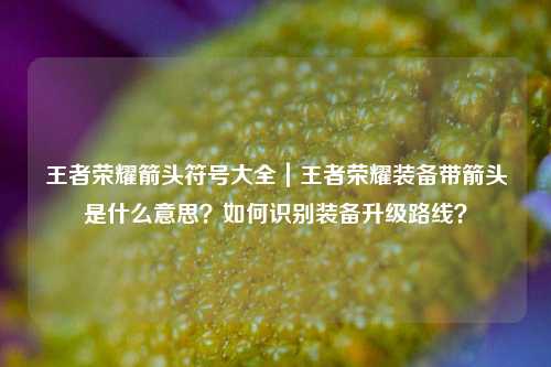 王者荣耀箭头符号大全｜王者荣耀装备带箭头是什么意思？如何识别装备升级路线？